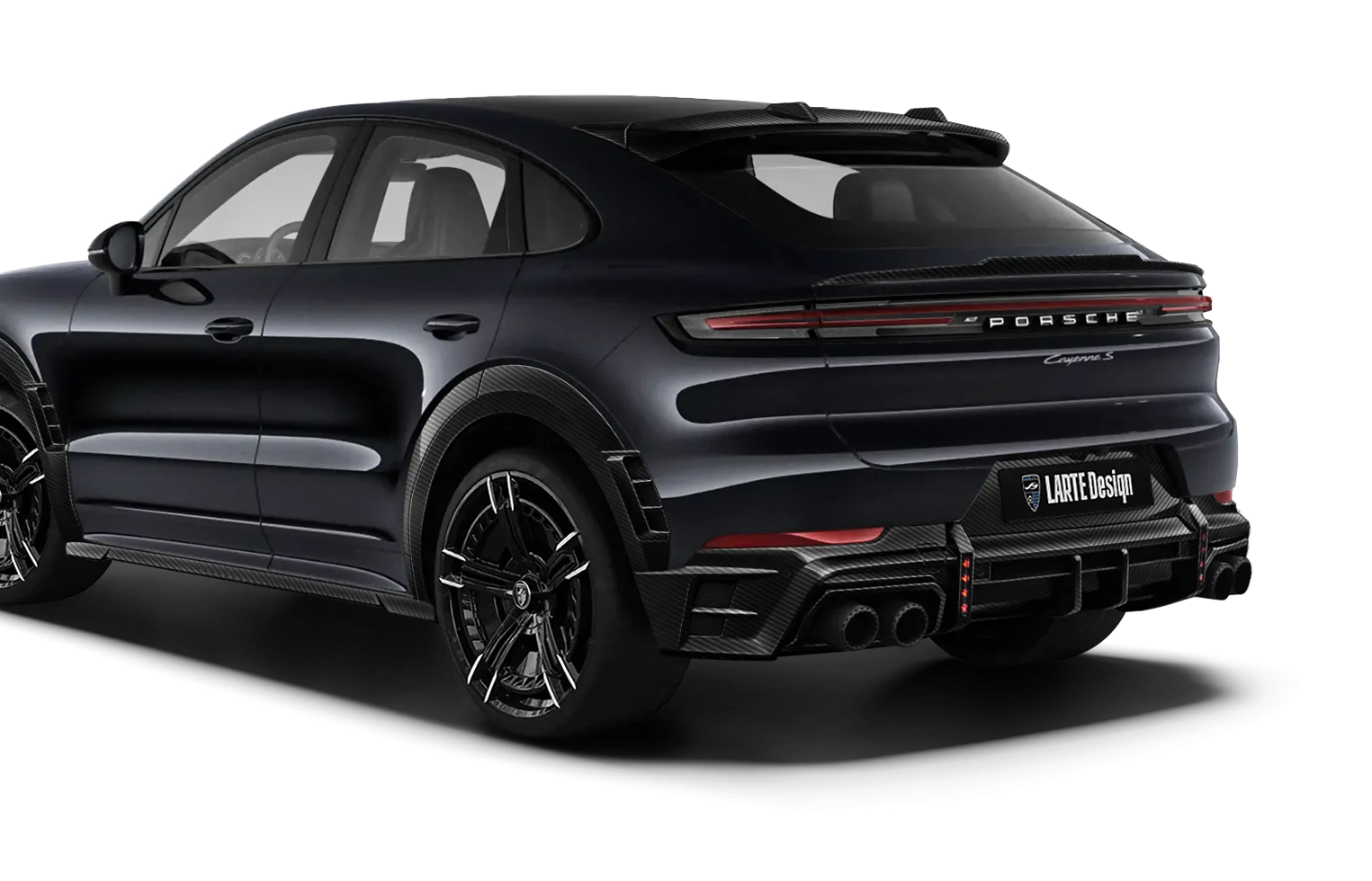 Porsche Cayenne S Coupe upgrade named LARTE Edition and LARTE's custom forged rims