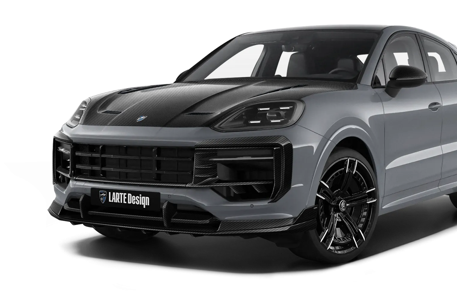 Porsche Cayenne S Coupe upgrade named LARTE Edition and LARTE's custom forged rims