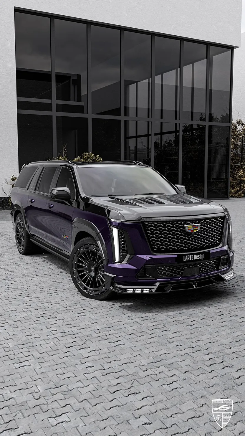 Cadillac Escalade V Facelift black luxury SUV with custom exterior styling and premium upgrades