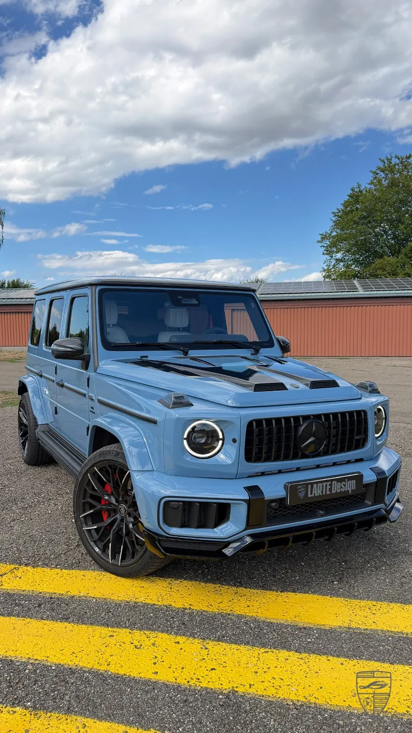Blauer Mercedes-AMG G 63 Facelift mit individuellem Exterieur-Styling