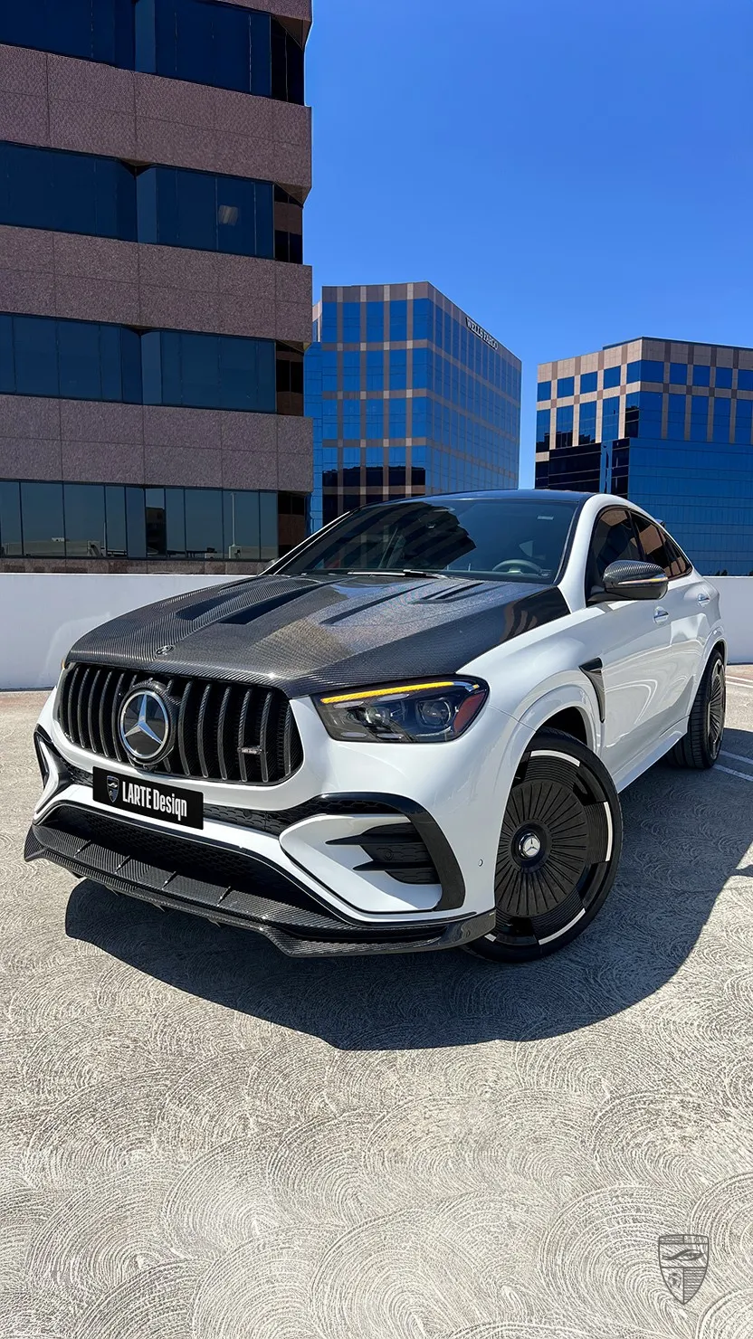 Mercedes-Benz GLE Coupe 53 AMG front view with body kit by Larte Design