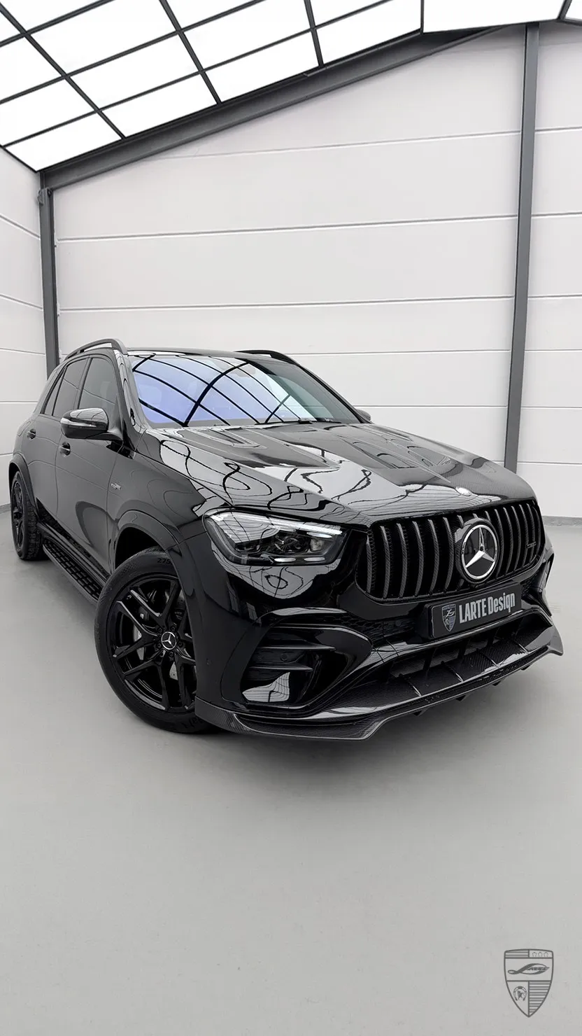 Mercedes GLE 53 Facelift in dark grey with custom exterior styling and sporty body kit