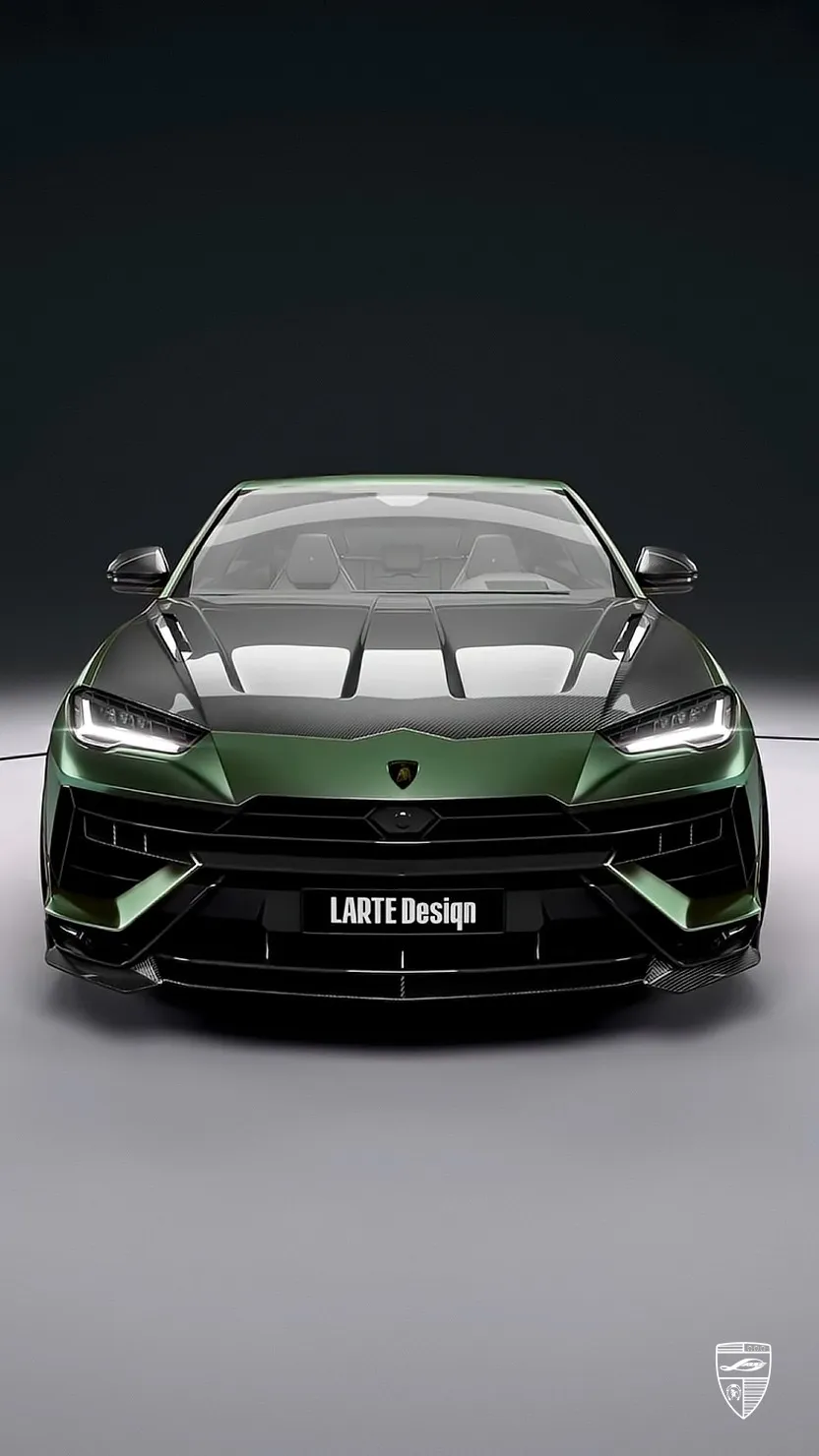 Lamborghini Urus front view with body kit by Larte Design