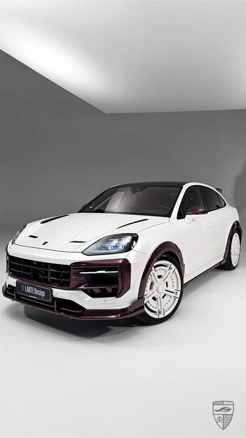Porsche Cayenne white luxury SUV with custom exterior styling and premium upgrades