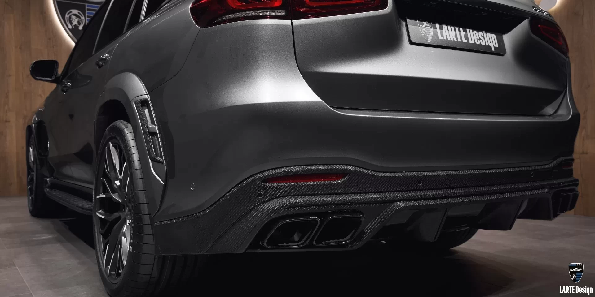 Rear diffuser for Mercedes GLS AMG 63 X167 from LARTE Design