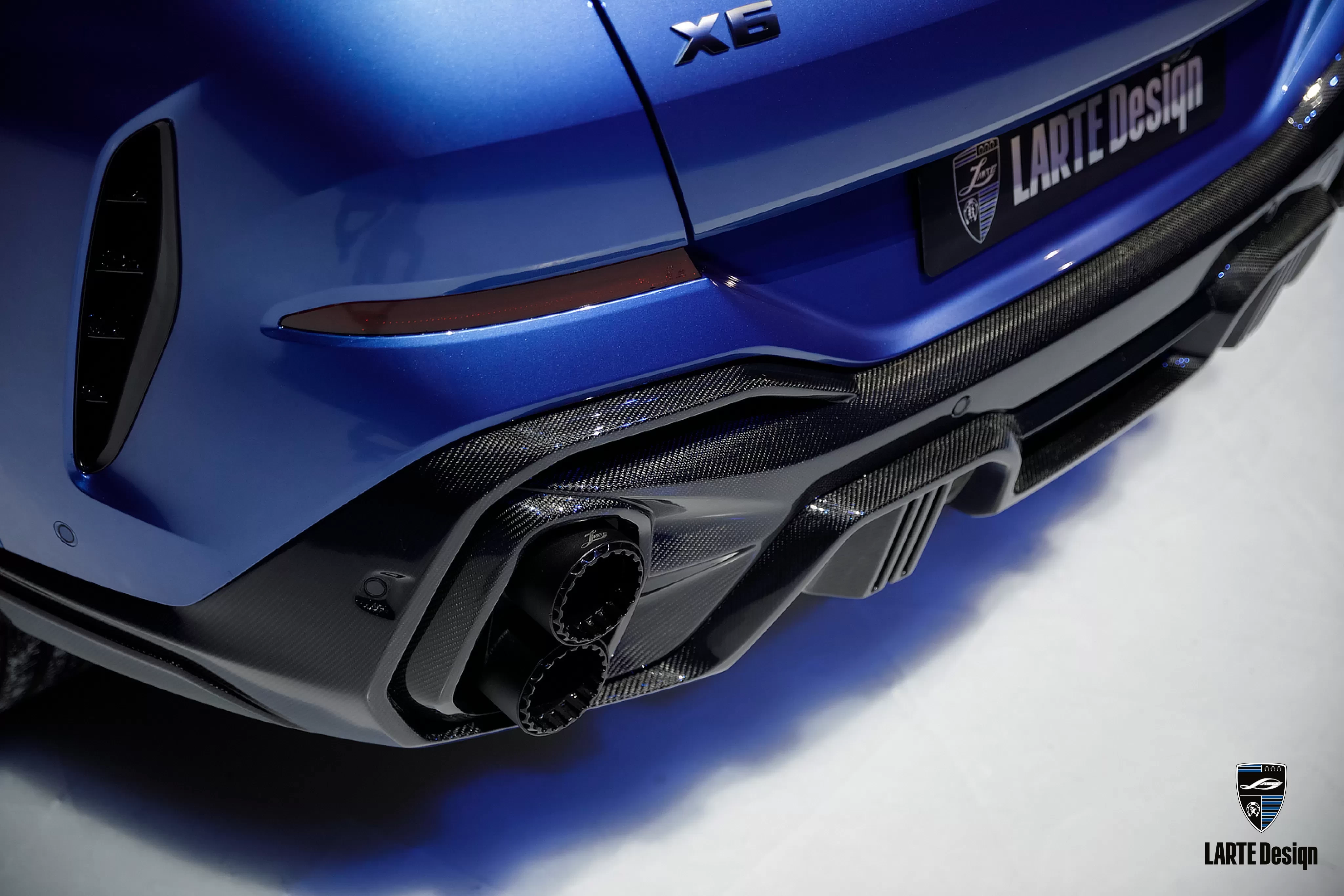 Neuer aerodynamischer Satz: Heckschürze für BMW X6 G06 M Sport M50d